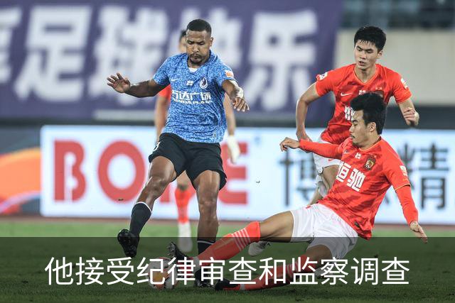 他接受纪律审查和监察调查